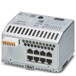 Phoenix Contact DIN Rail Mount Ethernet Switch, 8 RJ45 Ports, 100Mbit/s Transmission, 24V dc