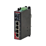 Red Lion DIN Rail Mount Ethernet Switch, 4 RJ45 Ports, 10 → 30V dc