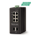 Red Lion NT-4008 Series DIN Rail Mount Ethernet Switch, 6 RJ45 Ports, 12 → 58V dc