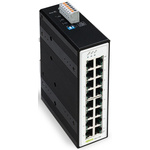 Wago Ethernet Switch, 16 RJ45 Ports, 10/1000Mbit/s Transmission, 12 → 60V dc