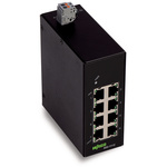 Wago DIN Rail Mount Ethernet Switch, 8 RJ45 Ports, 10/1000Mbit/s Transmission, 9 → 57V dc