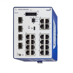 Hirschmann BOBCAT Series DIN Rail Mount Ethernet Switch, 24 RJ45 Ports, 1000 → 2500Mbit/s Transmission, 12 → 24V dc