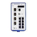 Hirschmann BOBCAT Series DIN Rail Mount Ethernet Switch, 8 RJ45 Ports, 1000 → 2500Mbit/s Transmission, 12 → 24V dc