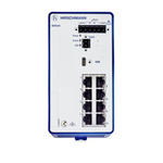 Hirschmann BOBCAT Series DIN Rail Mount Ethernet Switch, 8 RJ45 Ports, 1000 → 2500Mbit/s Transmission, 12 → 24V dc