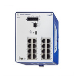 Hirschmann BOBCAT Series DIN Rail Mount Ethernet Switch, 16 RJ45 Ports, 1000 → 2500Mbit/s Transmission, 12 → 24V dc