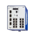 Hirschmann BOBCAT Series DIN Rail Mount Ethernet Switch, 20 RJ45 Ports, 1000 → 2500Mbit/s Transmission, 12 → 24V dc