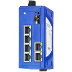 Hirschmann SPIDER Series DIN Rail Mount Unmanaged Ethernet Switch, 6 RJ45 Ports, 1000Mbit/s Transmission, 9.6 → 32V dc
