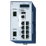 Hirschmann DIN Rail Mount Ethernet Switch, 8 RJ45 Ports, 1000Mbit/s Transmission, 60V dc