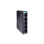MOXA Unmanaged Ethernet Switch, 5 RJ45 Ports, 100Mbit/s Transmission, 9.6 → 60V dc