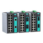 MOXA Unmanaged Ethernet Switch, 14 RJ45 Ports, 100Mbit/s Transmission, 9.6 → 60V dc