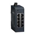 Schneider Electric ConneXium - Ethernet Series DIN Rail Mount Network Hub, 8 RJ45 Ports, 24V