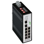 Wago Unmanaged 8 Port Industrial Ethernet Switch RJ-45