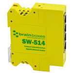 Brainboxes SW-514, Unmanaged 4 Port Network Switch