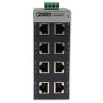 Phoenix Contact FL SWITCH SFN 8TX Series DIN Rail Mount Ethernet Switch, 8 RJ45 Ports, 100Mbit/s Transmission, 24V dc
