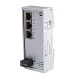 HARTING DIN Rail Mount Ethernet Switch, 3 RJ45 Ports, 10/100Mbit/s Transmission, 48V dc