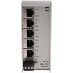 HARTING DIN Rail Mount Ethernet Switch, 5 RJ45 Ports, 10/100Mbit/s Transmission, 24V dc