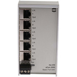 HARTING DIN Rail Mount Ethernet Switch, 5 RJ45 Ports, 10/100/1000Mbit/s Transmission, 48V dc