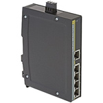 HARTING DIN Rail Mount Ethernet Switch, 5 RJ45 Ports, 10/100/1000Mbit/s Transmission, 48V dc