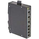 HARTING DIN Rail Mount Ethernet Switch, 7 RJ45 Ports, 10/100/1000Mbit/s Transmission, 54V dc
