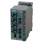 Siemens SCALANCE X204-2LD Series DIN Rail, Wall Ethernet Switch, 4 RJ45 Ports, 10/100Mbit/s Transmission, 24V dc