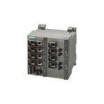 Siemens DIN Rail, Wall Ethernet Switch, 12 RJ45 Ports, 10/100Mbit/s Transmission, 24V dc