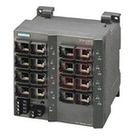 Siemens SCALANCE X216 Series DIN Rail, Wall Ethernet Switch, 16 RJ45 Ports, 10/100Mbit/s Transmission, 24V dc