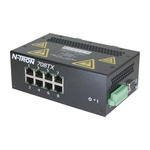 Red Lion 708TX Series DIN Rail Mount Ethernet Switch, 8 RJ45 Ports