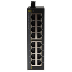 HARTING DIN Rail Mount Unmanaged Ethernet Switch, 16 RJ45 Ports, 10/100Mbit/s Transmission, 48V dc