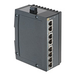 HARTING Ha-VIS eCon 3000 Series DIN Rail Mount Unmanaged Ethernet Switch, 8 RJ45 Ports, 10/100Mbit/s Transmission, 24V