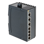HARTING Ha-VIS eCon 3000 Series DIN Rail Mount Unmanaged Ethernet Switch, 7 RJ45 Ports, 10/100/1000Mbit/s Transmission,