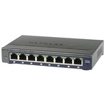Netgear ProSAFE GS108E, Managed 8 Port Ethernet Switch Type G - British 3-Pin