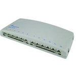 Telegartner MPD6 Cat6a Series Cat6a 12 Port RJ45 Mini Patch Panel White