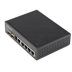 StarTech.com IES1G52UPDIN, Unmanaged 6 Port Gigabit Switch With PoE