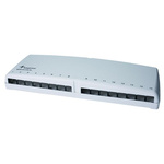 Telegartner Telegartner Data Series Cat5e, Cat6, Cat6a 16 Port RJ Patch Panel White