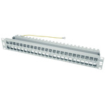Telegartner Telegartner Data Series Cat5e, Cat6, Cat6a 48 Port RJ45 Patch Panel Shielded, Unshielded 1U Light Grey