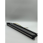 Telegartner Telegartner Data Series Cat6a 24 Port RJ11, RJ12, RJ45 RJ Patch Panel Shielded 1U Black