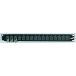 Decelect Forgos Cat5 16 Port RJ45 RJ Patch Panel FTP 1U Black