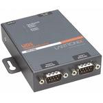 Lantronix Serial Device Server, 1 Ethernet Port, 2 Serial Port, RS232, RS422, RS485 Interface, 921.6kbit/s Baud Rate