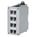 Panduit CDPP, 8 Port DIN Rail Mount Copper Patch Panel, STP, UTP Shielding