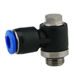 RS PRO Pneumatic Banjo Threaded-to-Tube Adapter Push In 4 mm Tube, 9.9 kgf/cm², 990 kPa