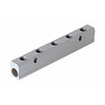 4 Outlet Ports Aluminium Pneumatic Manifold Tube-to-Tube Fitting 3/8 in Female