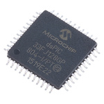DSPIC33FJ128GP804-I/PT Microchip, 16bit Digital Signal Processor 40MHz 128 kB Flash 44-Pin TQFP