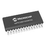 DSPIC33EV32GM102-I/SO Microchip, 16bit Digital Signal Processor 25MHz 32 kB Flash 28-Pin SOIC