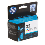 Hewlett Packard 22 Multi Colour Ink Cartridge