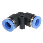 RS PRO Pneumatic Elbow Tube-to-Tube Adapter Push In 8 mm to Push In 8 mm