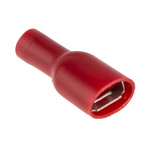 RS PRO Red Insulated Female Spade Connector, Receptacle, 6.3 x 0.8mm Tab Size, 0.5mm² to 1.5mm²
