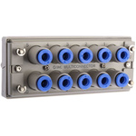 SMC Pneumatic Multi-Connector Tube Panel 10 x , Push In 6 mm Outlet Ports