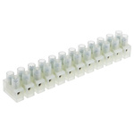RS PRO Non-Fused Terminal Block, 12-Way, 24A, 2.5 mm² Wire, Screw Down Termination