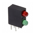 Lumex SSF-LXH240IGD, Green & Red PCB LED Indicator, 2 LEDs, Through Hole