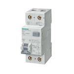 Siemens RCBO - 1+N, 6 kA, 25 kA Breaking Capacity, 30mA Trip Sensitivity, 5SU1 Series